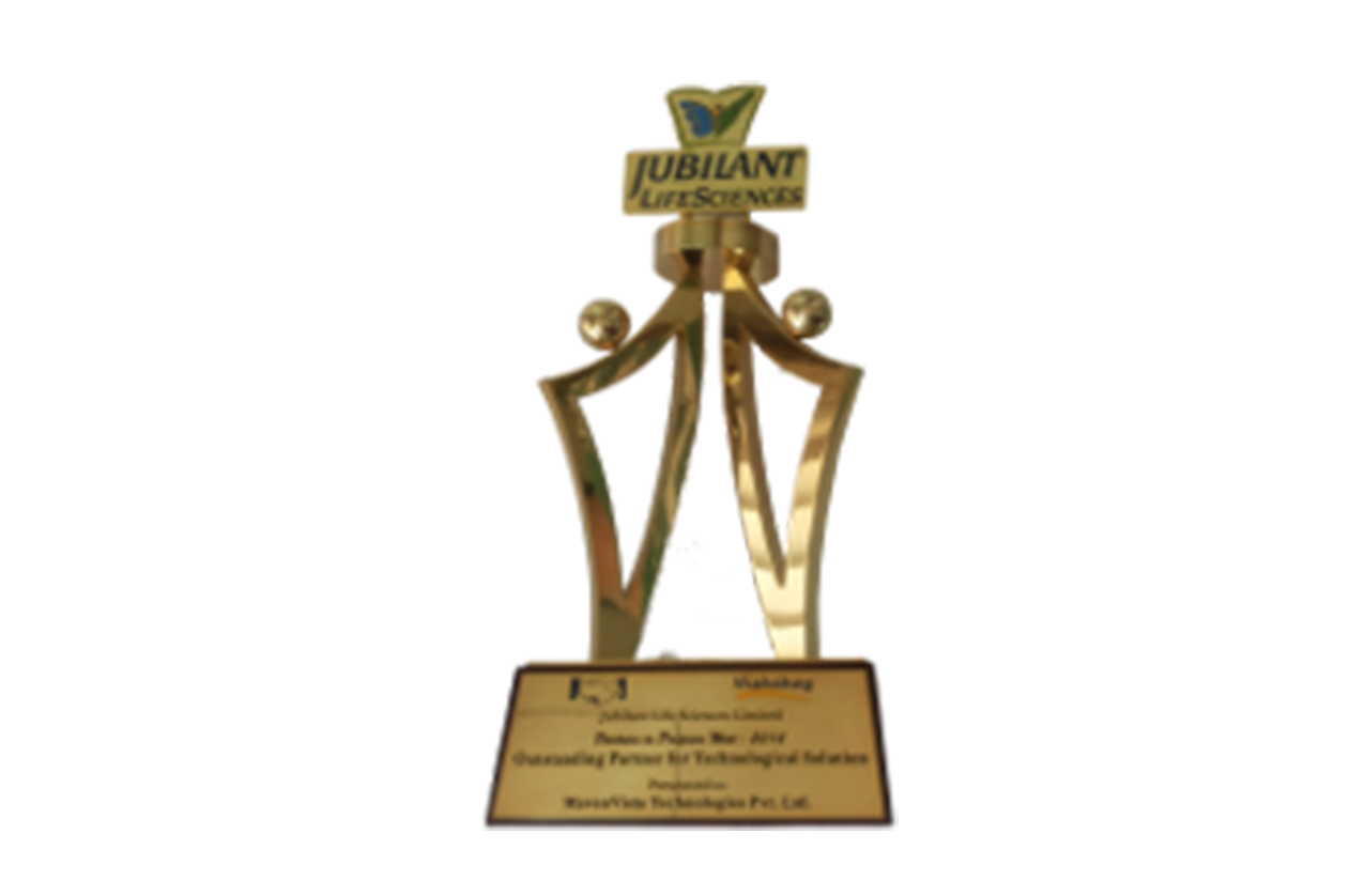 Outstanding Supplier of the year award from Jubilant Life Science, 2010